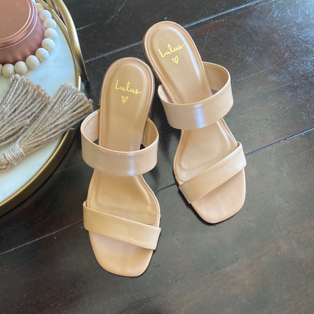 Lulus Tierra Leather Heeled Sandals
